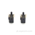 Conector de cabeçalho fêmea de 1,27 mm reto 6P